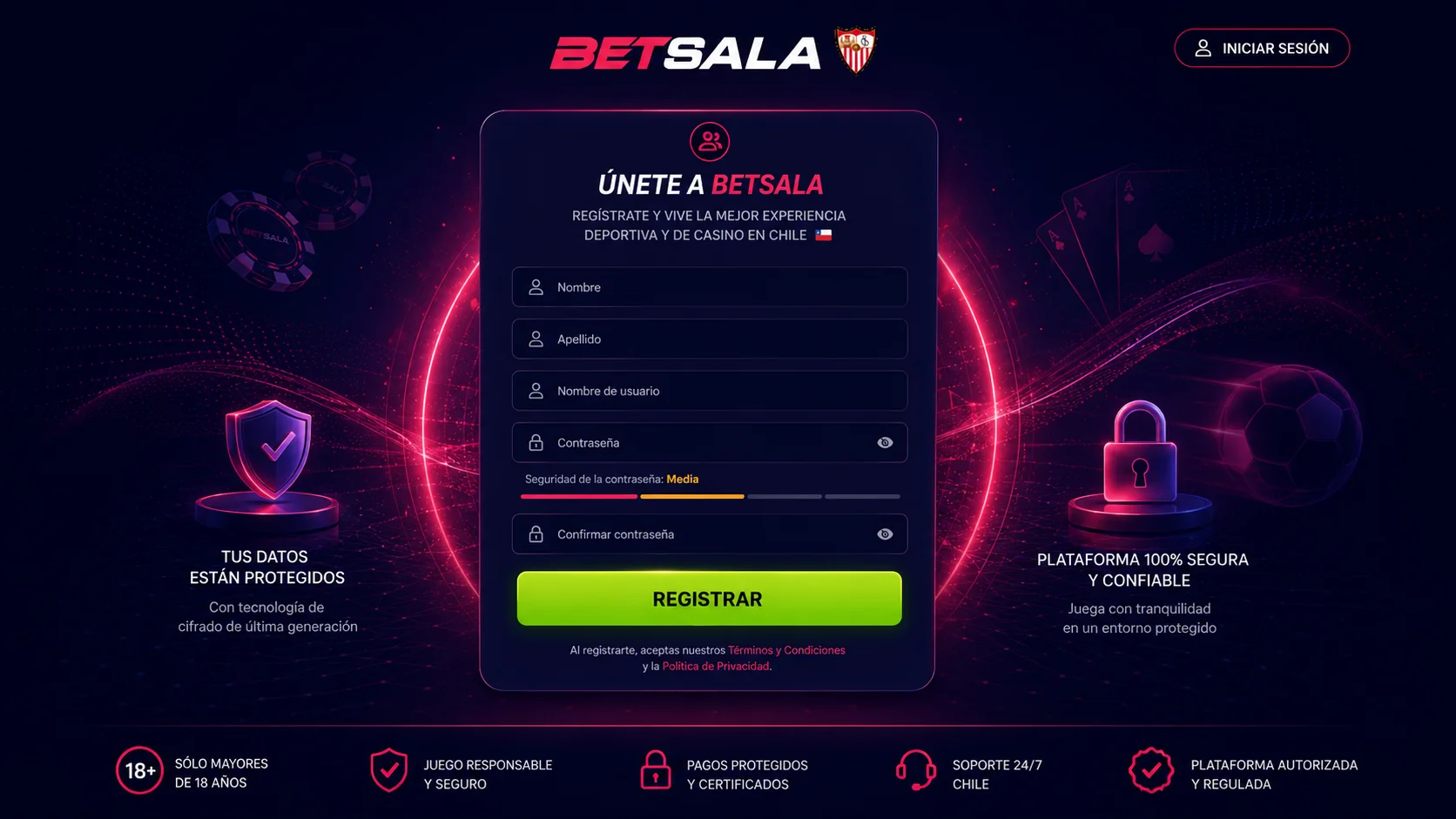 Resumen de Betsala app